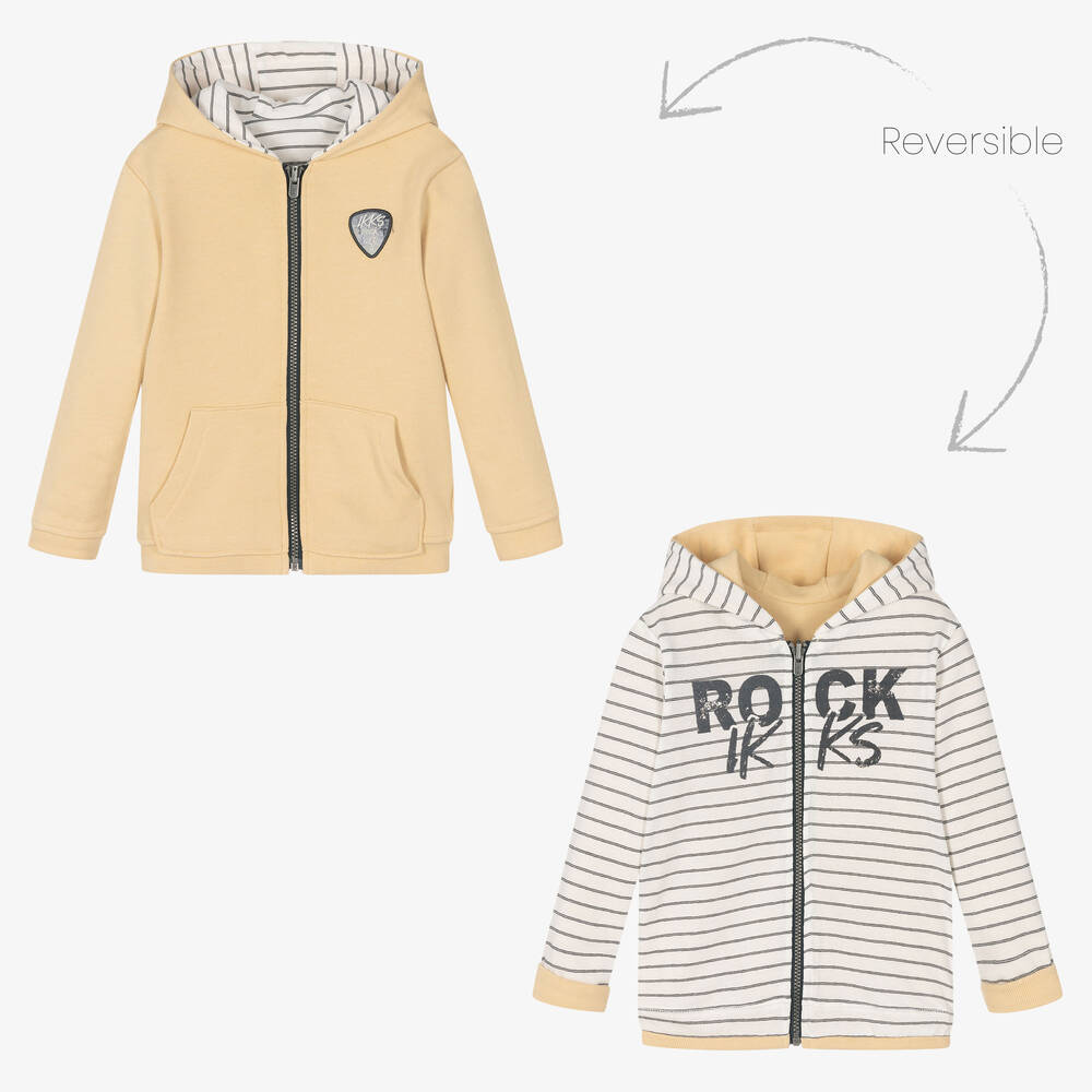 IKKS - Boys Reversible Zip-Up Hoodie | Childrensalon