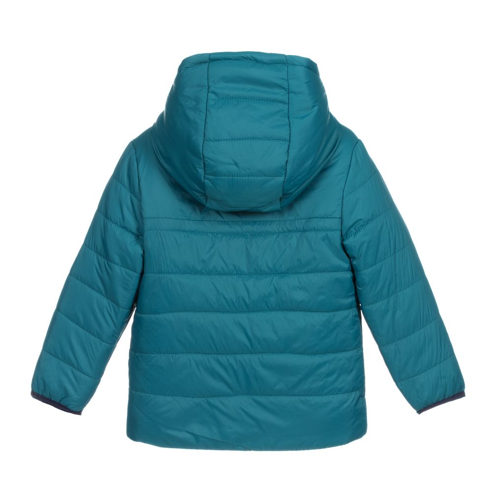 IKKS Boys Teal Blue Coat Childrensalon Outlet