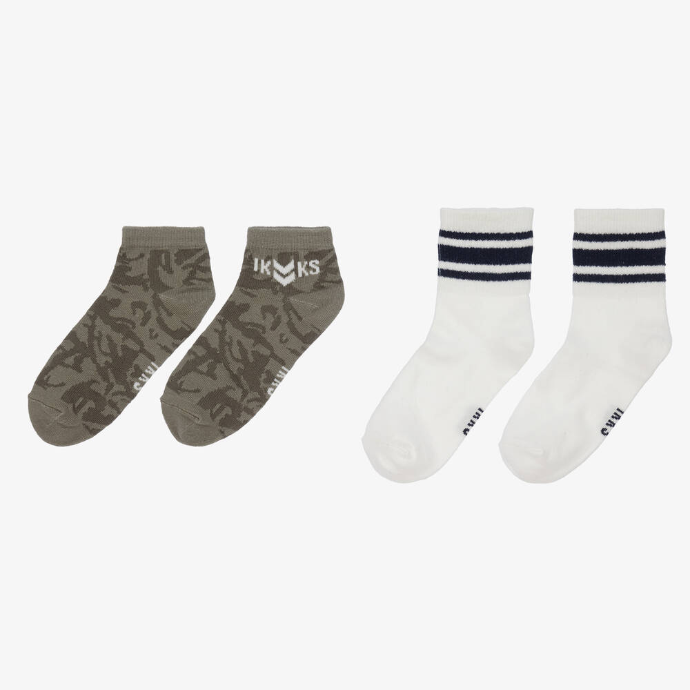 Boys white cotton socks on sale