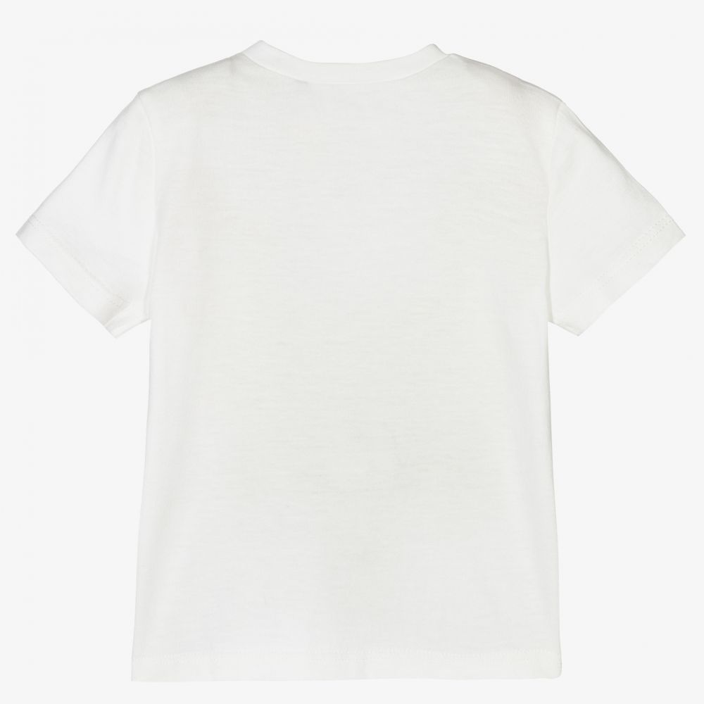 IKKS-Boys White Tiger T-Shirt | Childrensalon Outlet