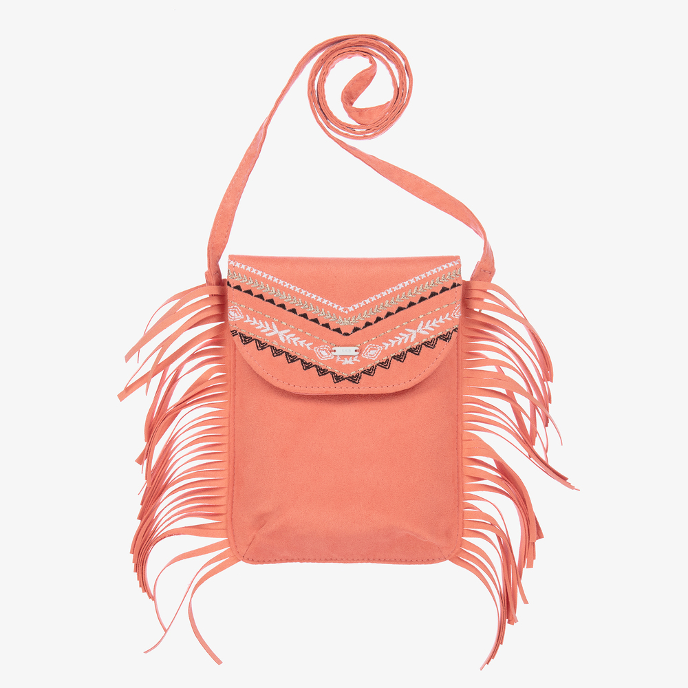 IKKS - Coral Pink Shoulder Bag (18cm) | Childrensalon