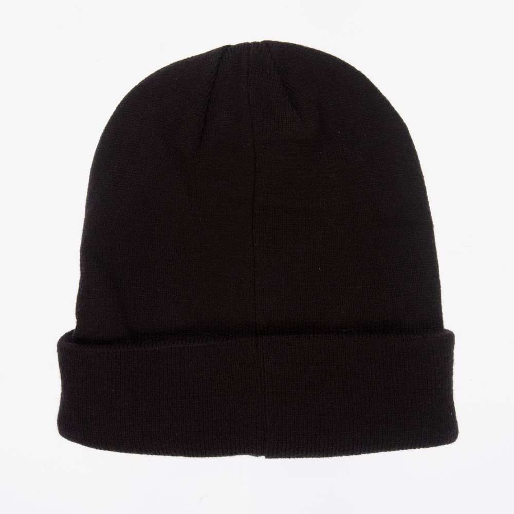 IKKS Bonnet noir en maille Fille Childrensalon Outlet