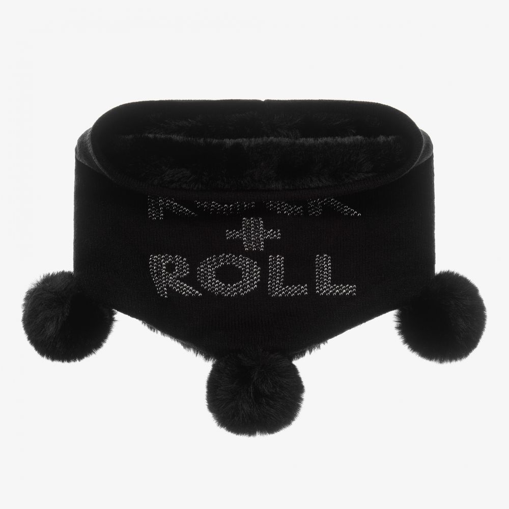 آي كيه كيه إس-سنود محبوك لون أسود للبنات | Childrensalon Outlet