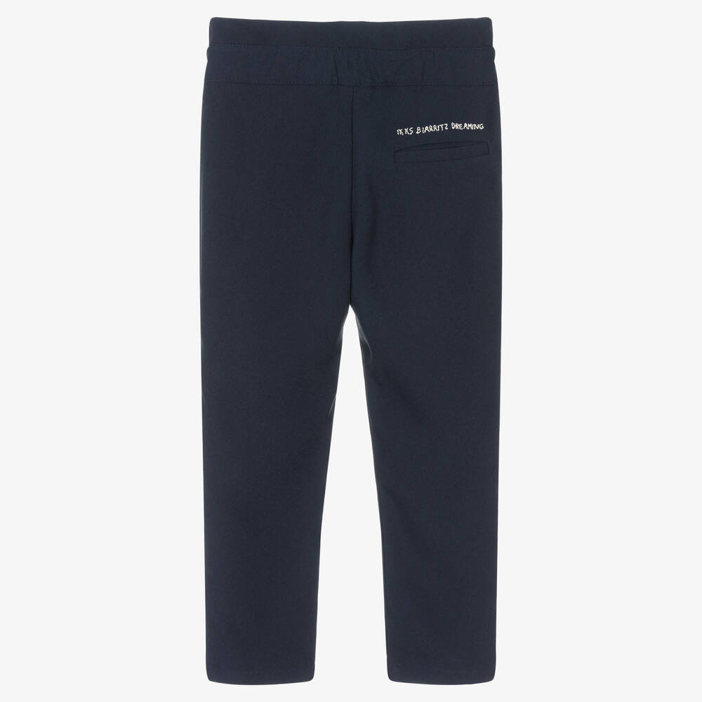 IKKS-Girls Blue Crêpe Trousers | Childrensalon Outlet