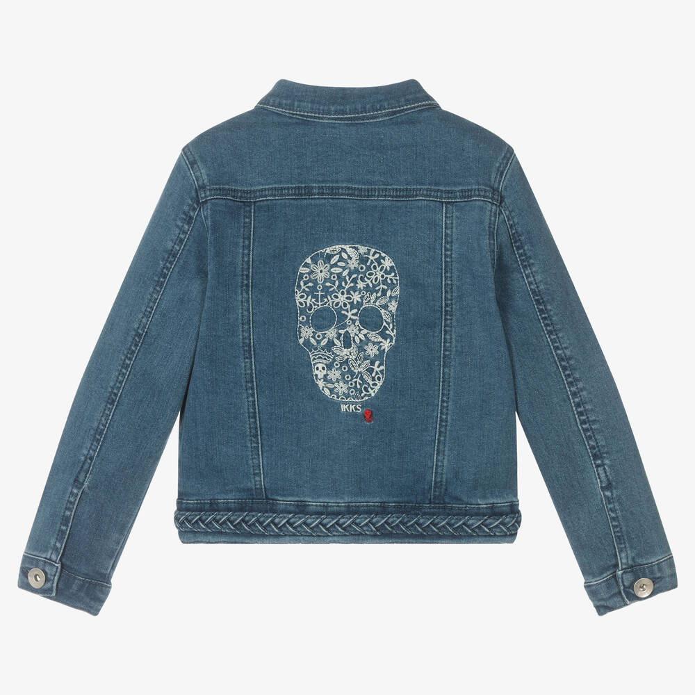 IKKS-Girls Blue Denim Jacket | Childrensalon Outlet