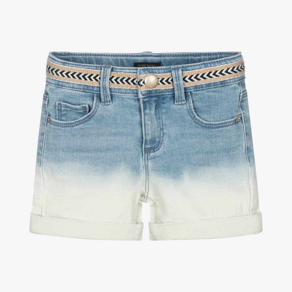 IKKS - Girls Blue Denim Shorts | Childrensalon