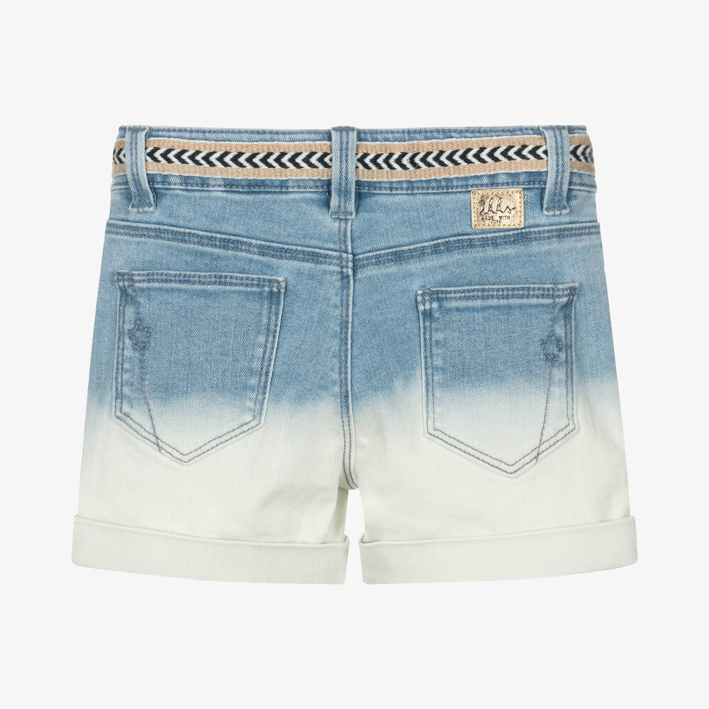 IKKS-Girls Blue Denim Shorts | Childrensalon Outlet
