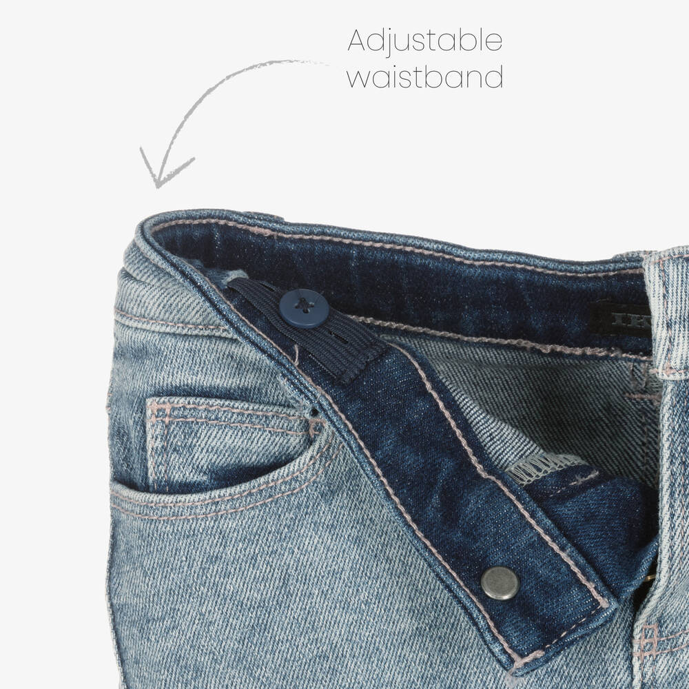 IKKS-Girls Blue Denim Skirt | Childrensalon Outlet