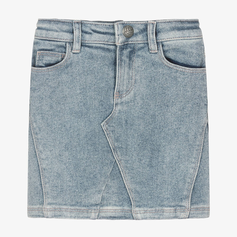 IKKS - Girls Blue Denim Skirt | Childrensalon