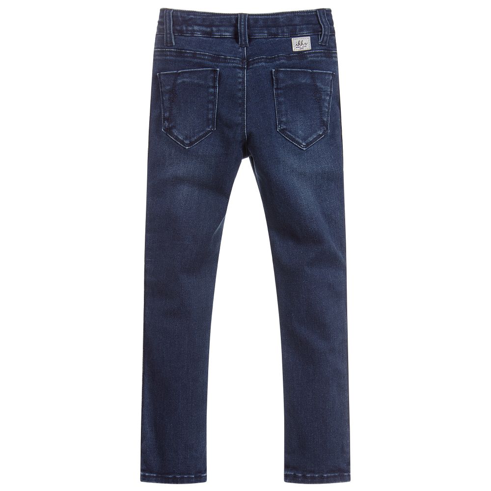 IKKS-Girls Blue Skinny Fit Jeans | Childrensalon Outlet