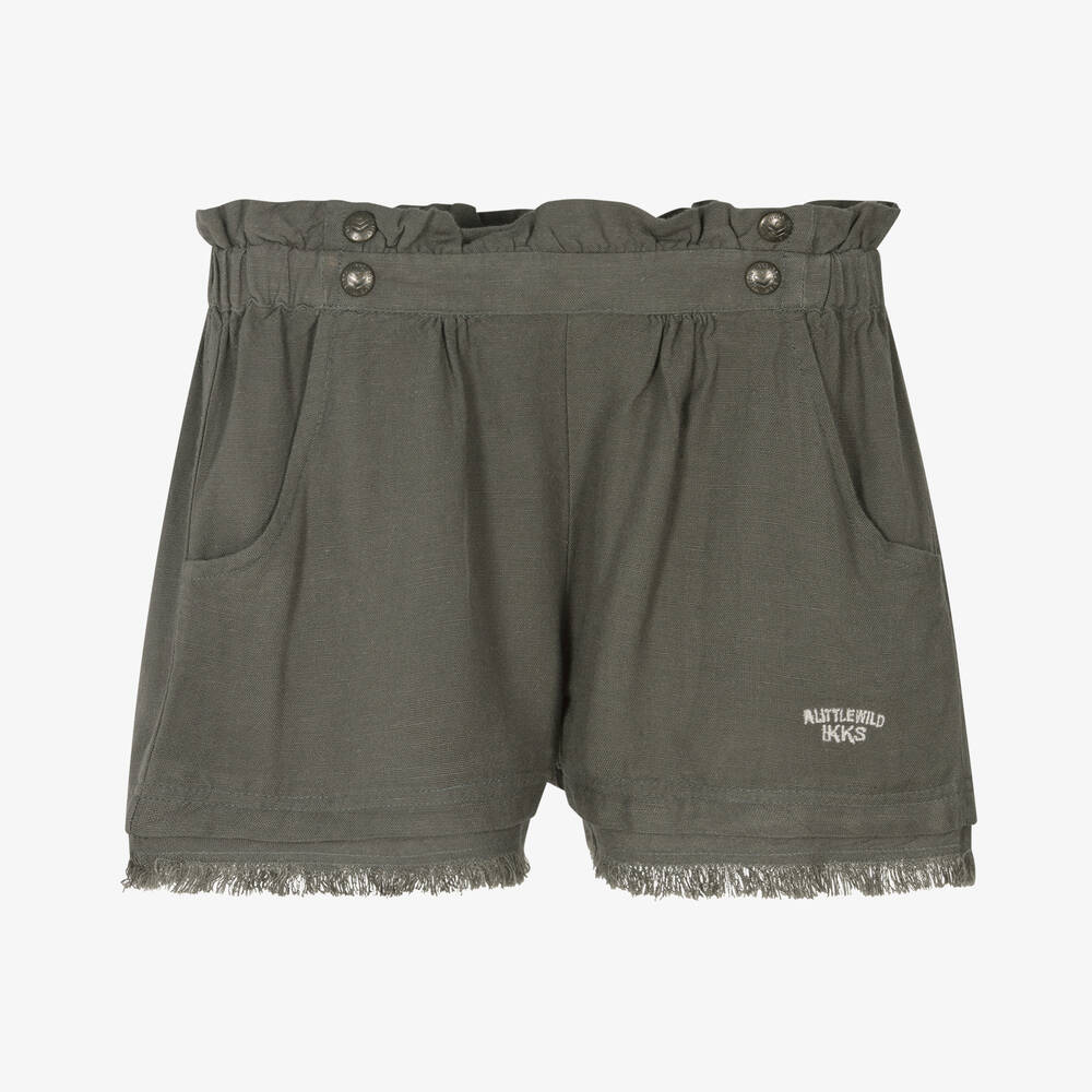 IKKS - Girls Charcoal Grey Shorts | Childrensalon