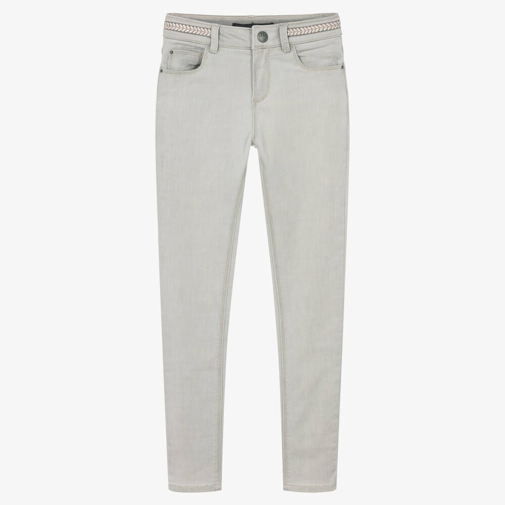 IKKS - Girls Grey Denim Jeans | Childrensalon