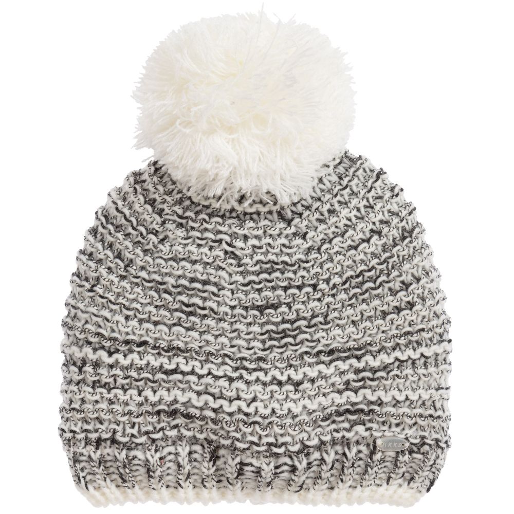 IKKS - Girls Grey Knitted Hat | Childrensalon