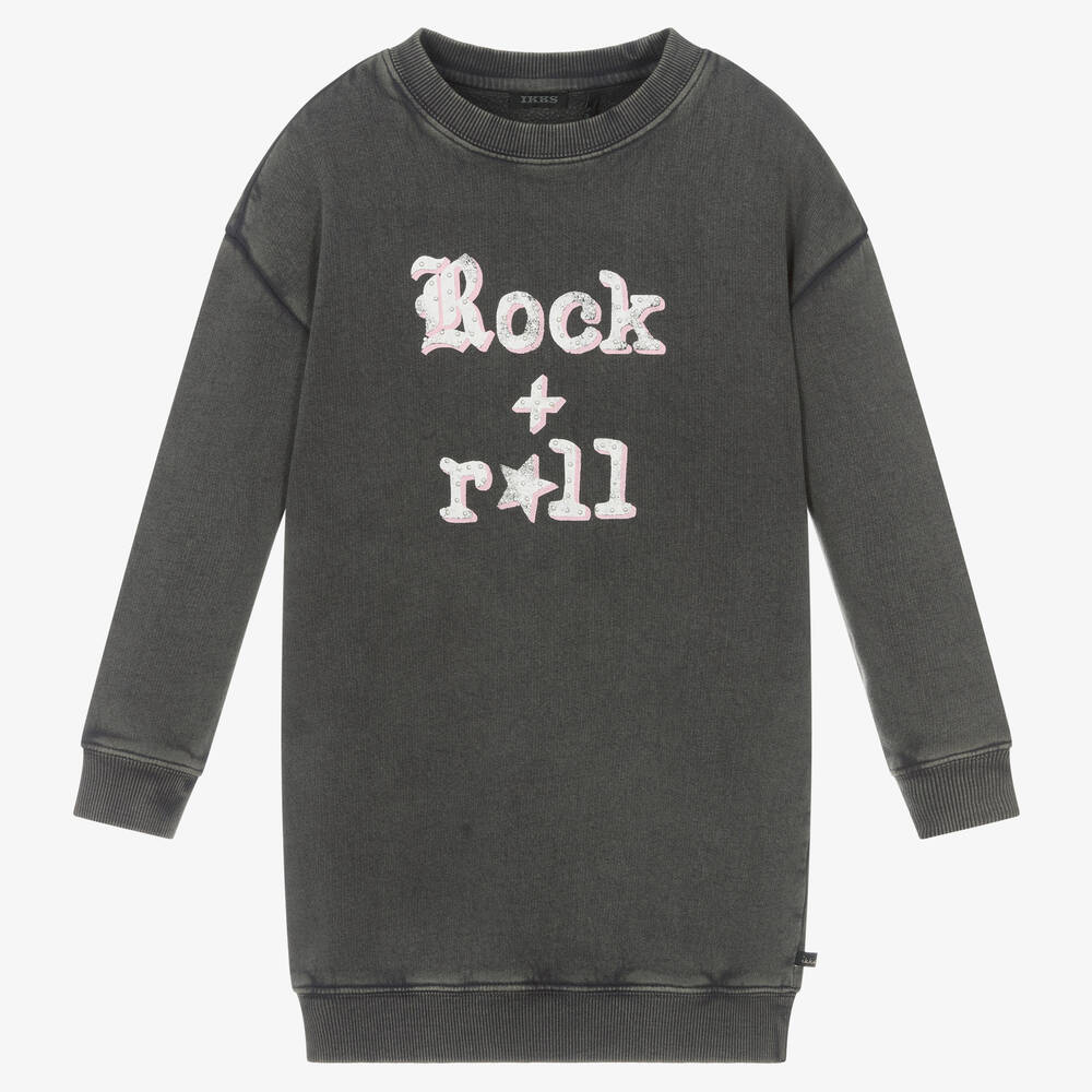 IKKS - Graues Sweatshirtkleid für Mädchen | Childrensalon