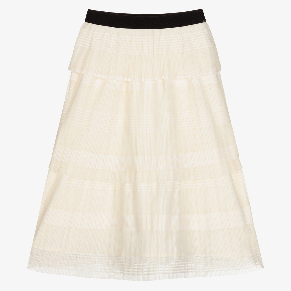 IKKS Girls Ivory Maxi Skirt Childrensalon Outlet