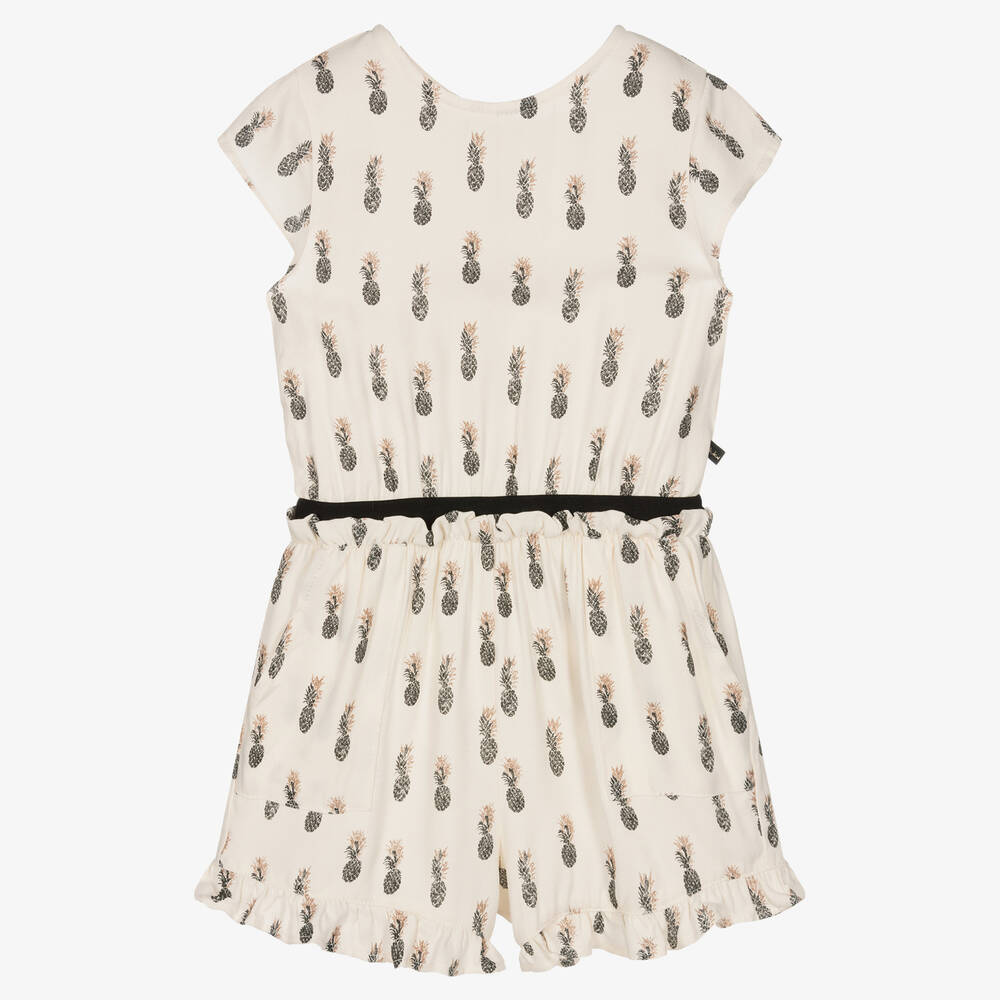 IKKS - Girls Ivory Pineapple Playsuit | Childrensalon