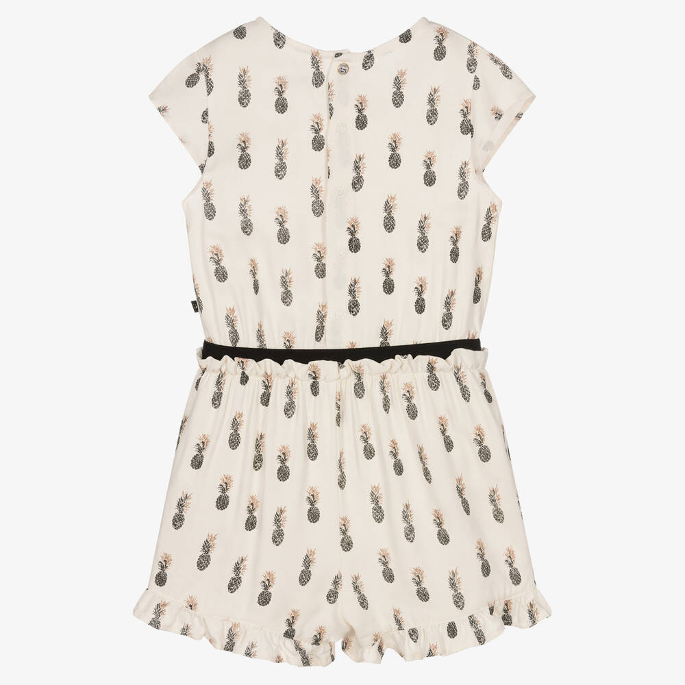 IKKS-Girls Ivory Pineapple Playsuit | Childrensalon Outlet