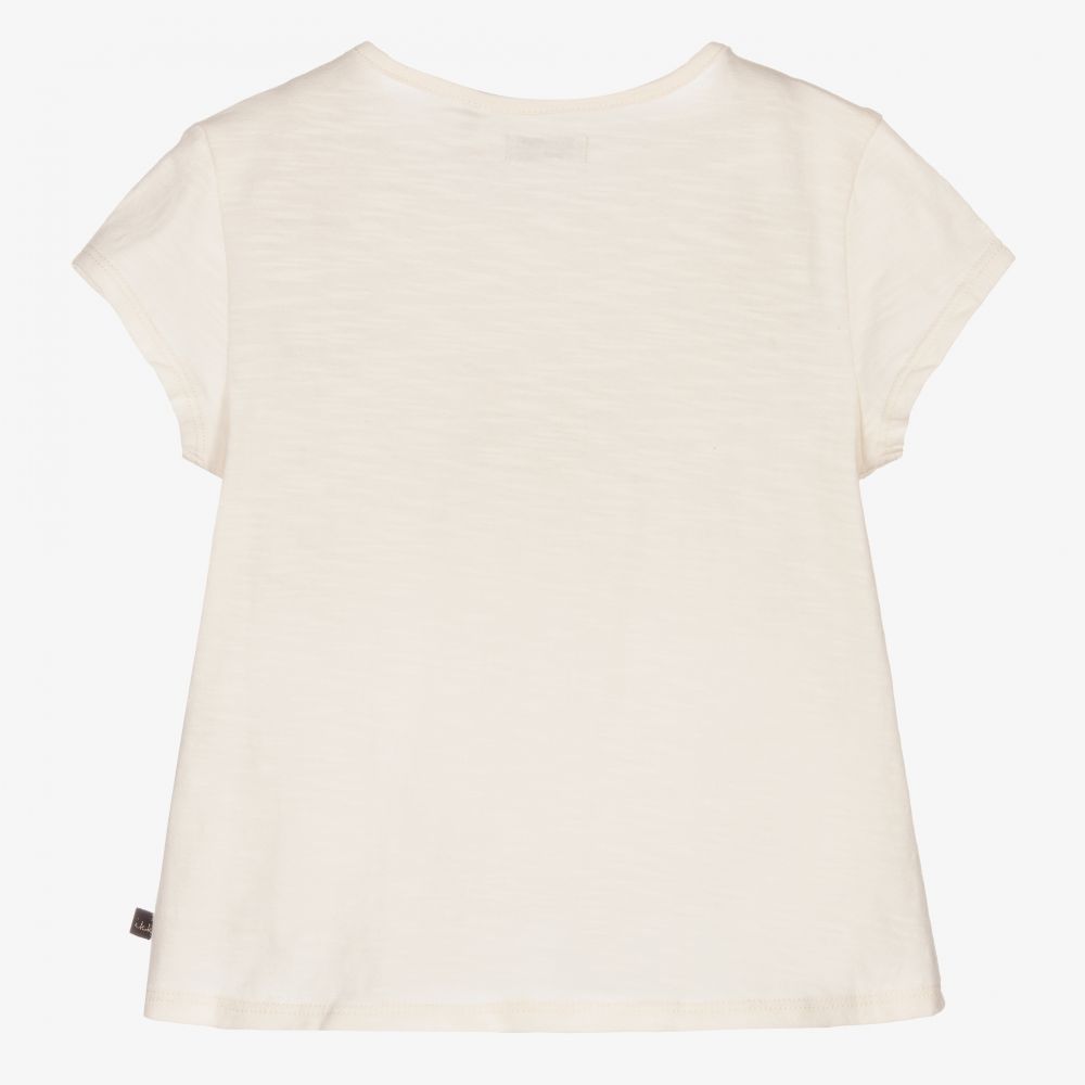 IKKS-Кремовая футболка с ананасом для девочек | Childrensalon Outlet