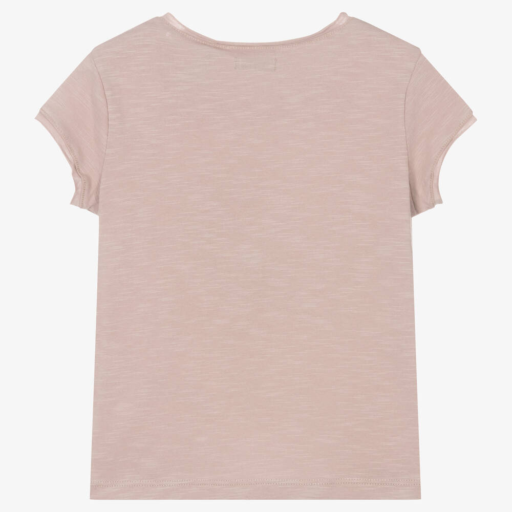 IKKS-Girls Lilac Cotton Skull T-Shirt | Childrensalon Outlet