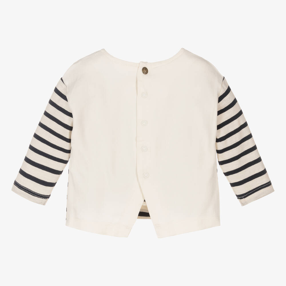 IKKS-Топ в синюю матросскую полоску для девочек | Childrensalon Outlet