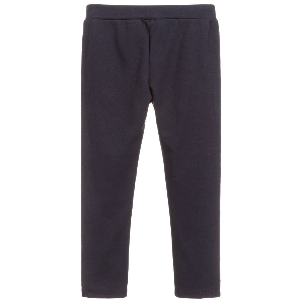 IKKS-جوغرز قطن لون كحلي للبنات | Childrensalon Outlet