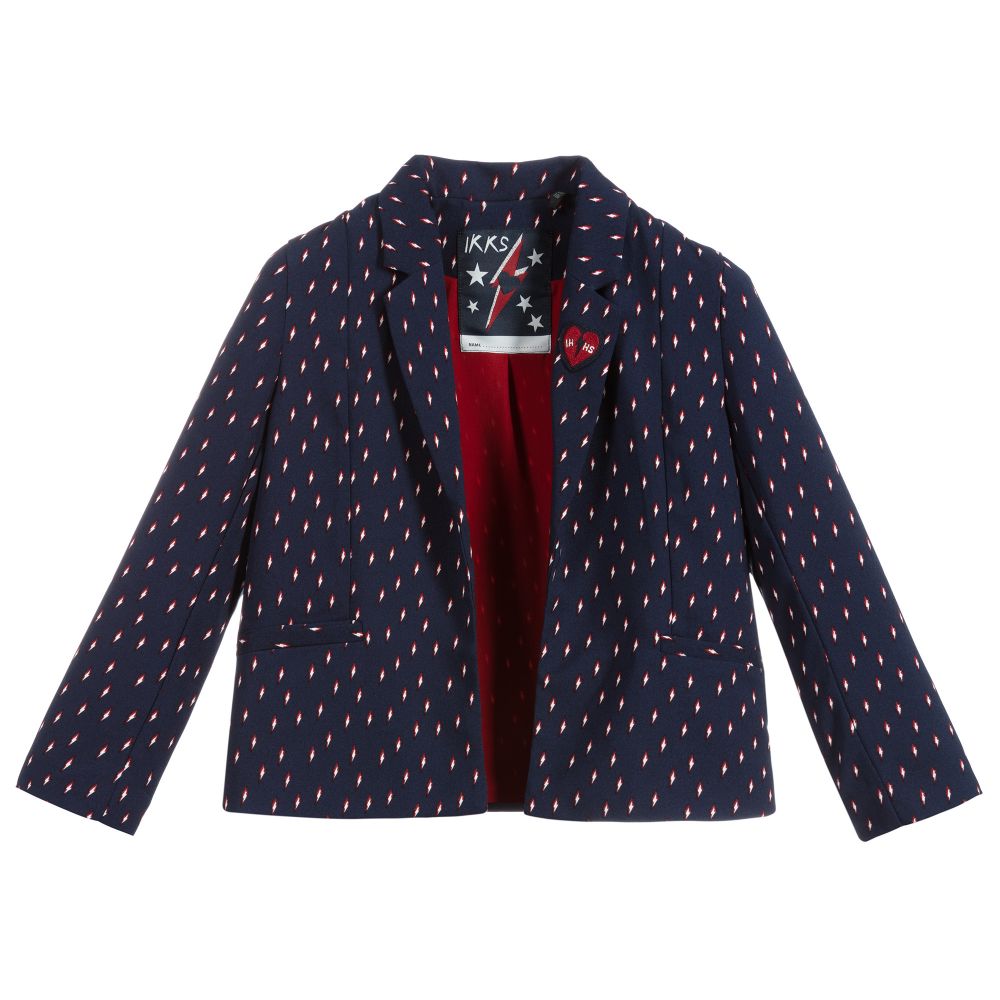 IKKS - Girls Navy Blue Jacket | Childrensalon