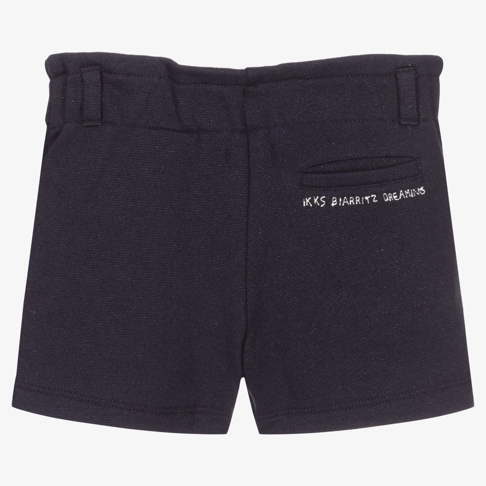 IKKS-Girls Navy Blue Jersey Shorts | Childrensalon Outlet