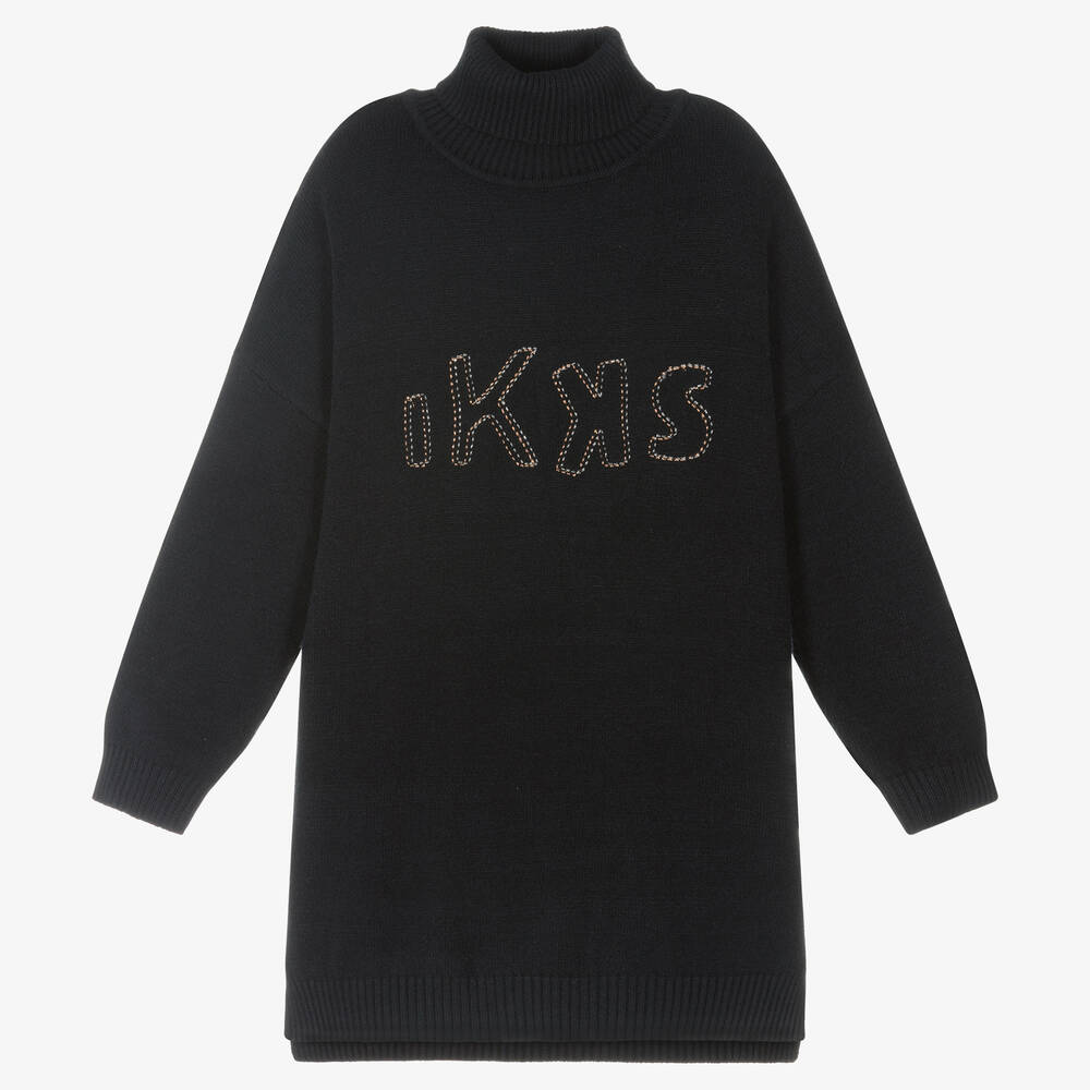 IKKS - Robe marine en maille Fille | Childrensalon