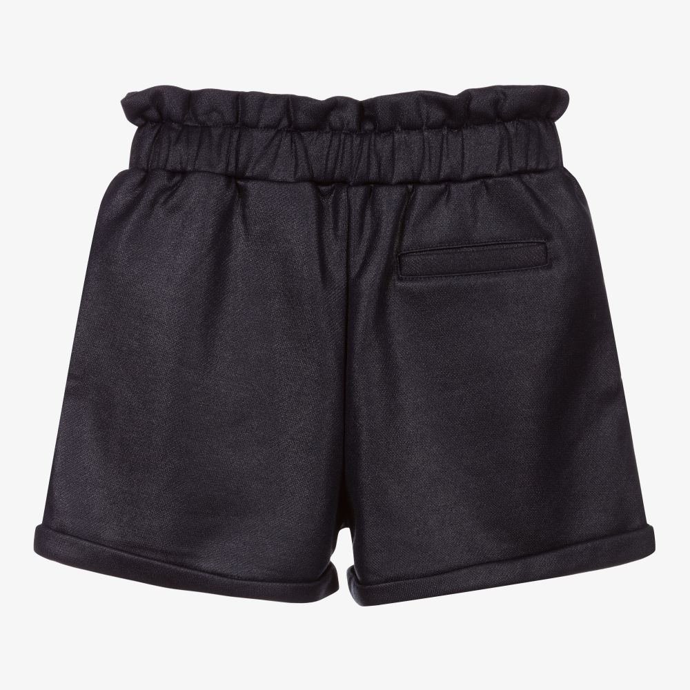 Girls navy blue cotton shorts hot sale