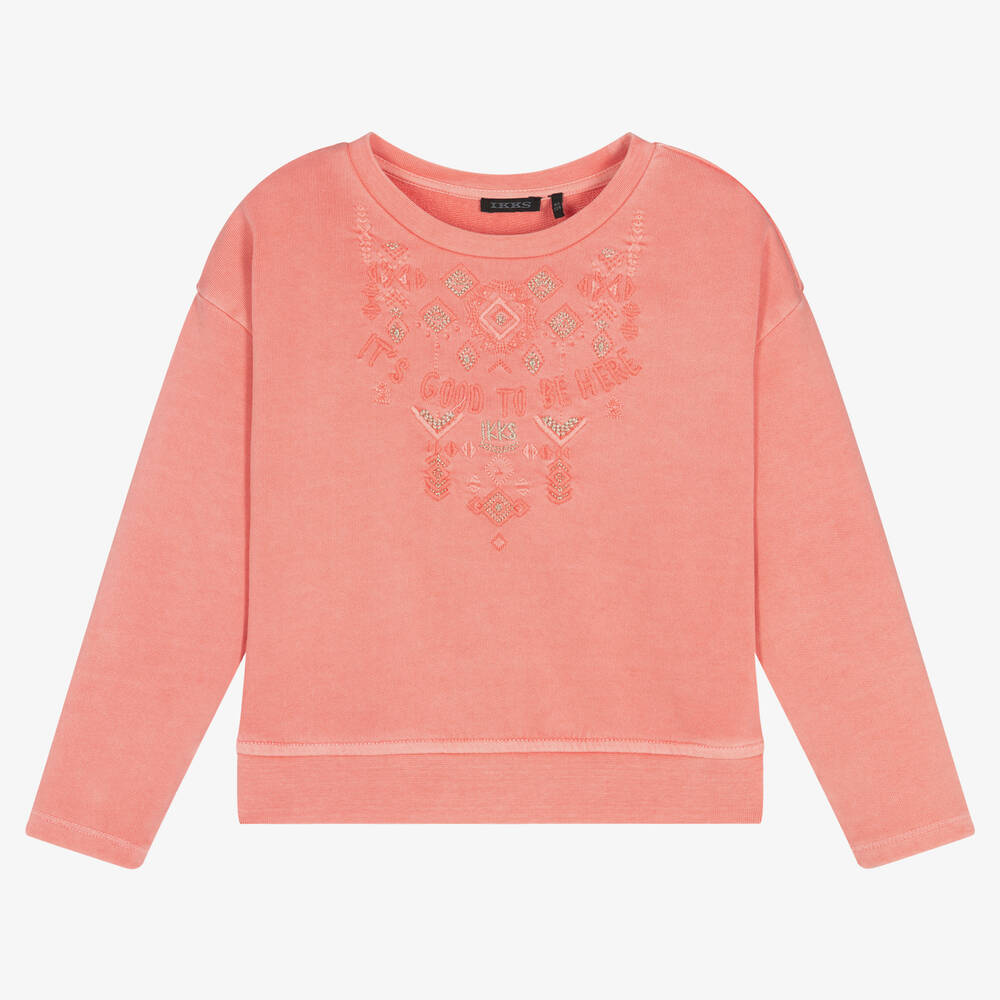 Girls orange sweatshirt outlet