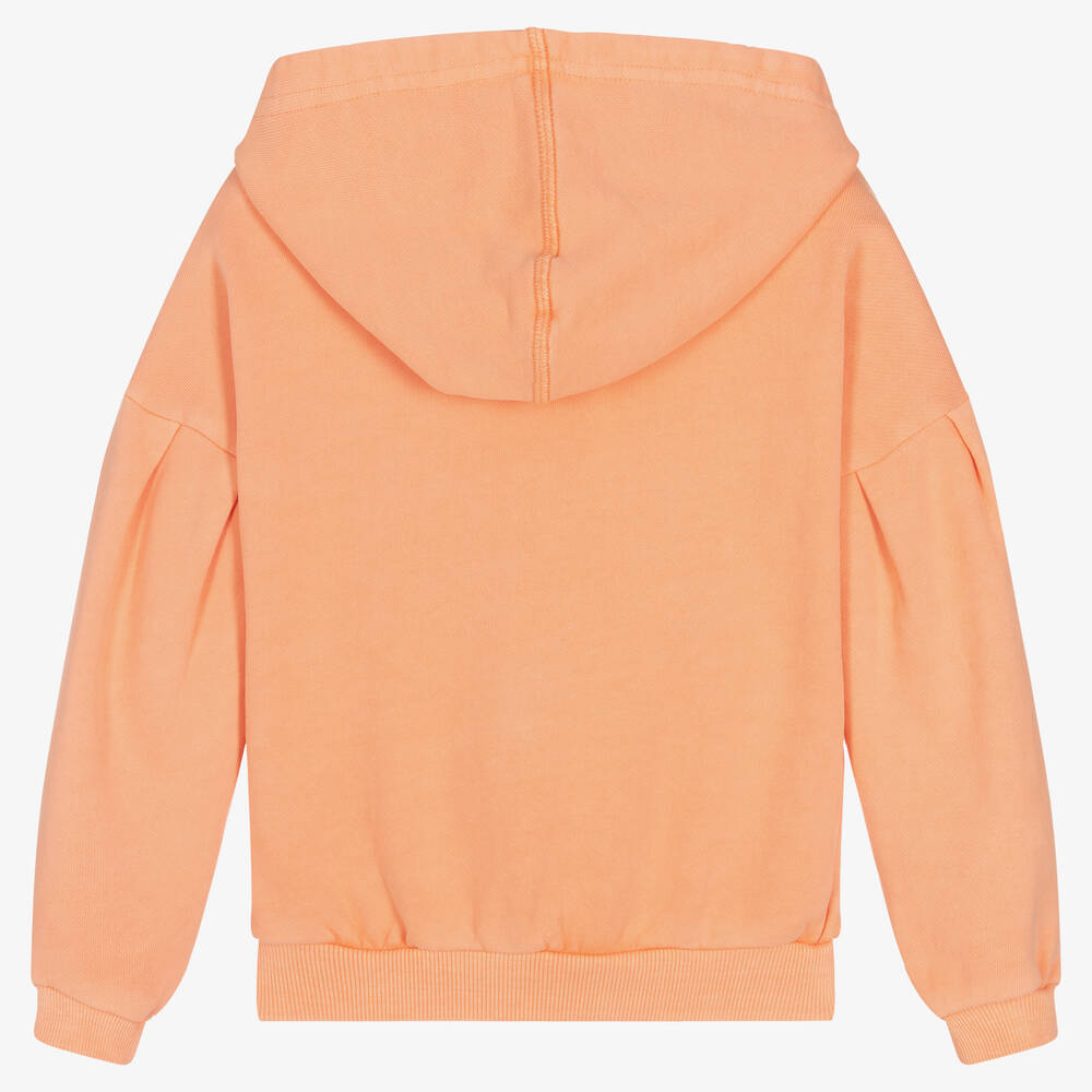 IKKS Girls Orange Zip Up Hoodie