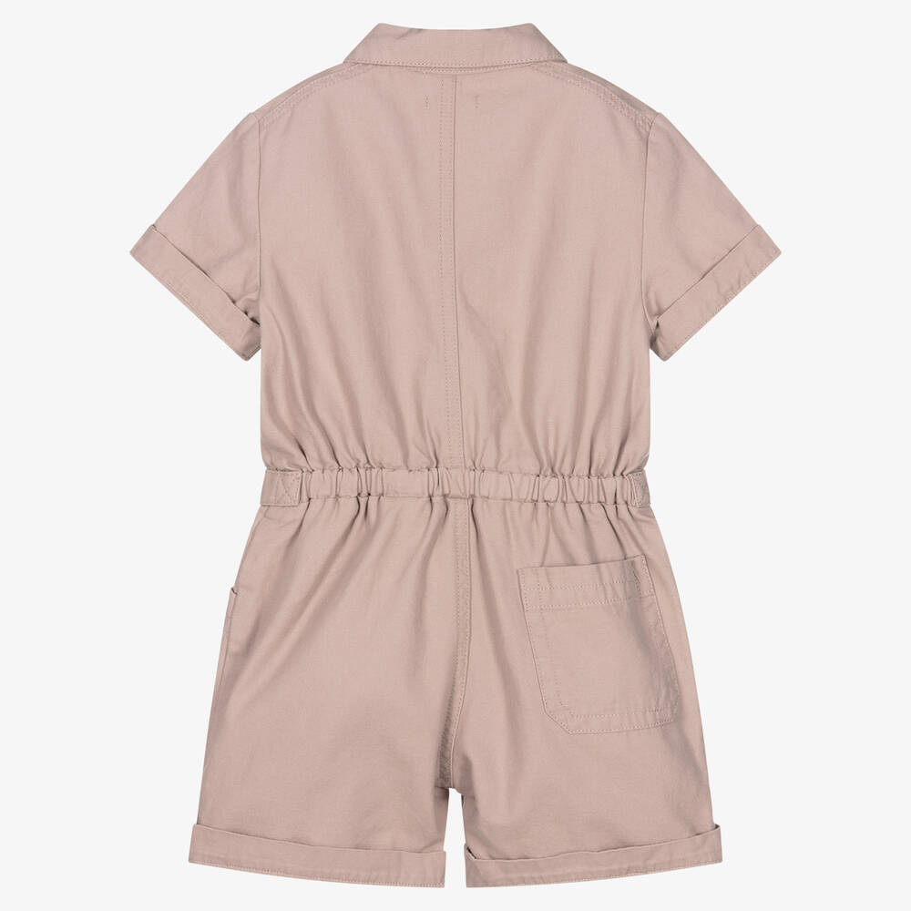 IKKS-Girls Pale Purple Cotton Playsuit | Childrensalon Outlet