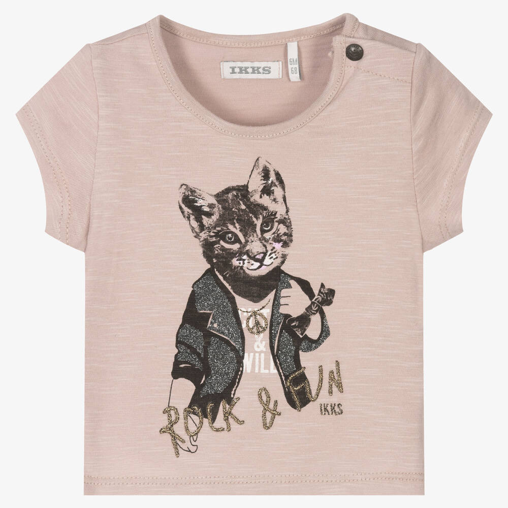 Pink cat t shirt shop