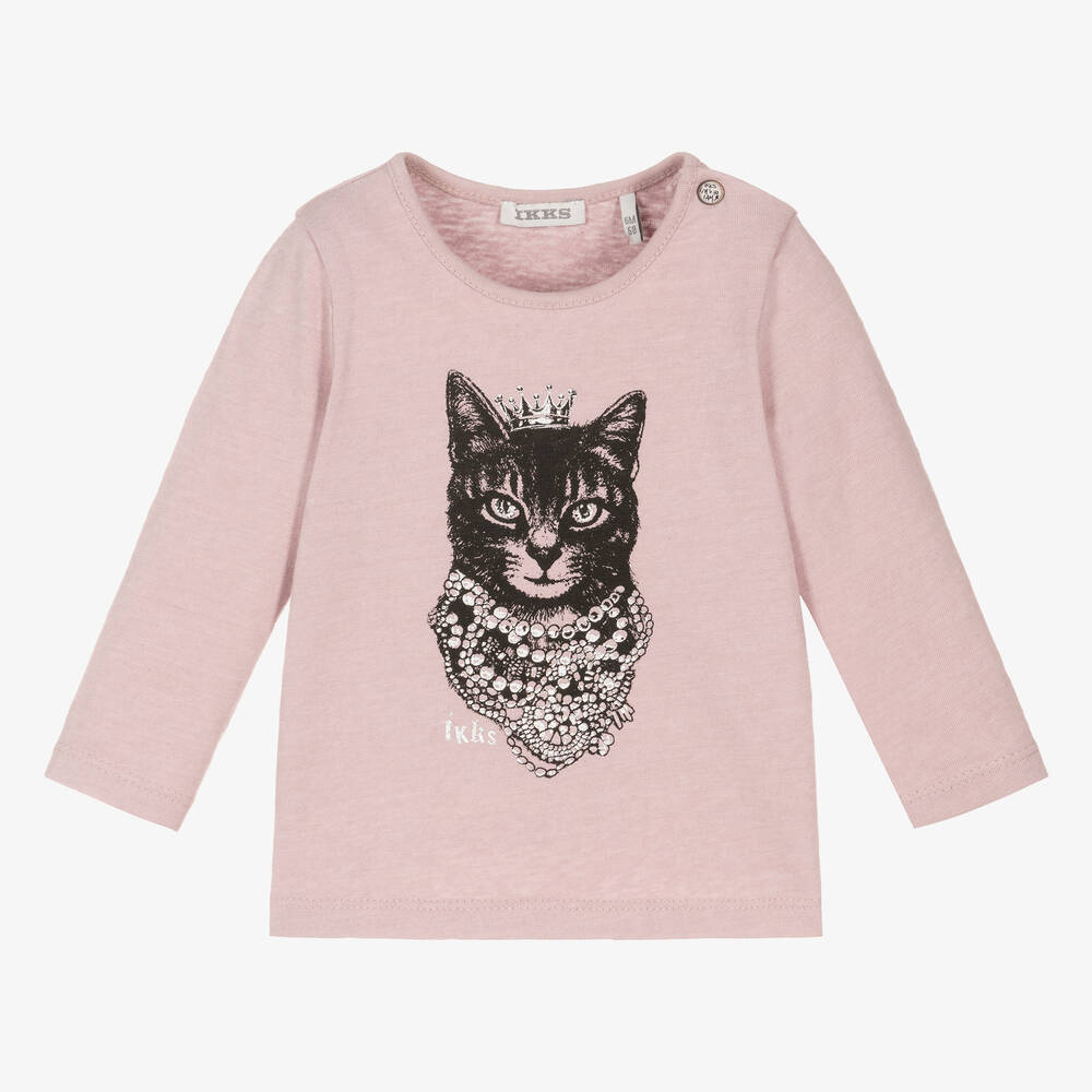Haut rose princesse chat fille