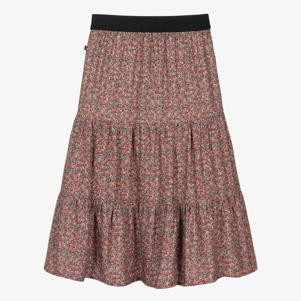 IKKS-Girls Pink Floral Maxi Skirt | Childrensalon Outlet