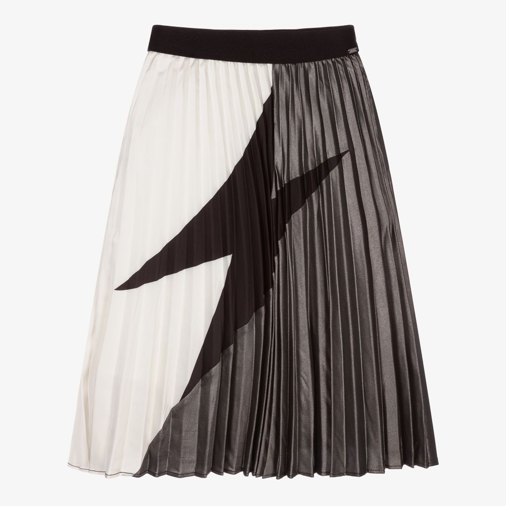 IKKS - Girls Pleated Satin Skirt | Childrensalon