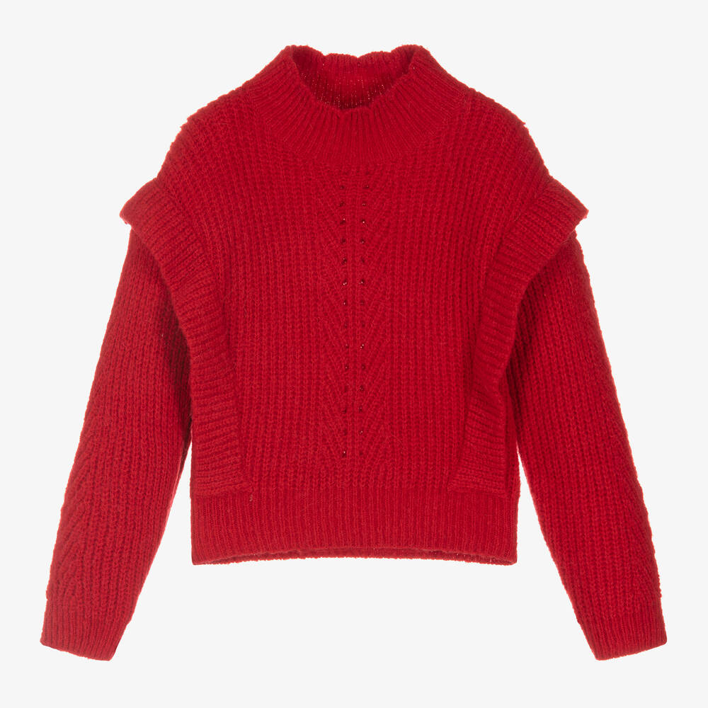 Pull rouge fille 2025