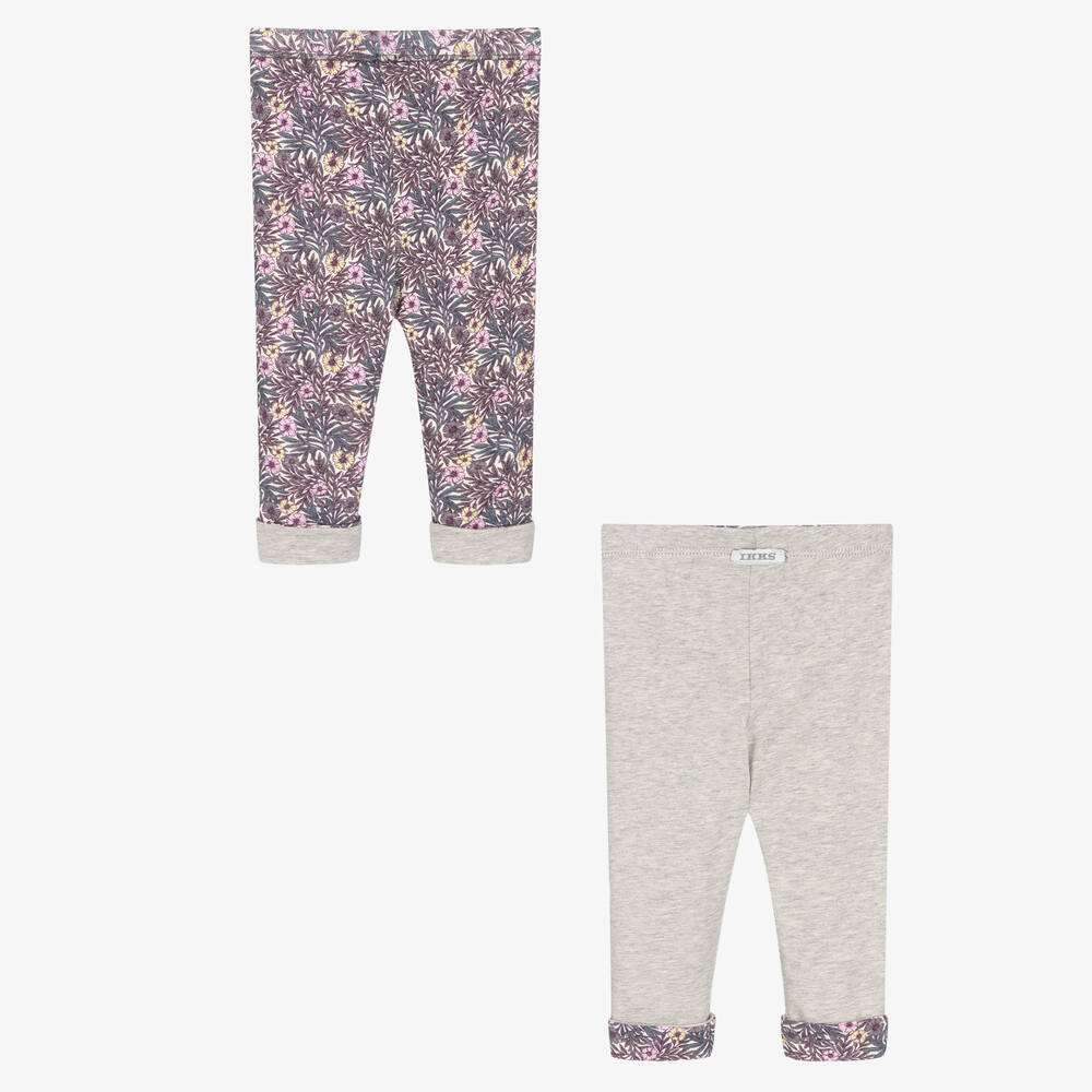 IKKS-Girls Reversible Cotton Leggings | Childrensalon Outlet
