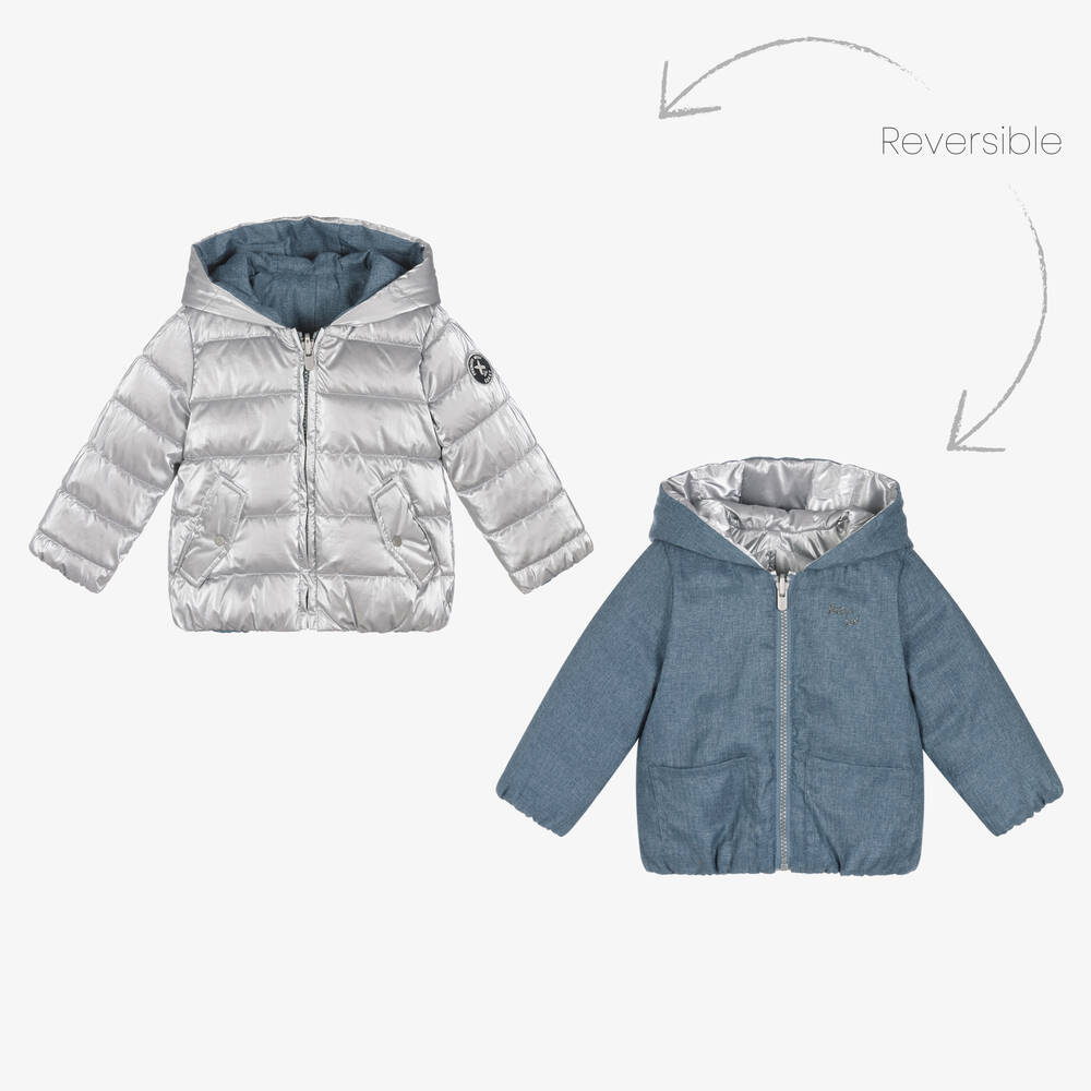 IKKS Girls Reversible Puffer Coat Childrensalon Outlet