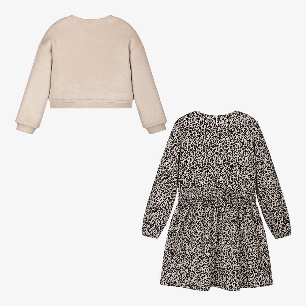 IKKS-Ivory & Black Dress Set | Childrensalon Outlet