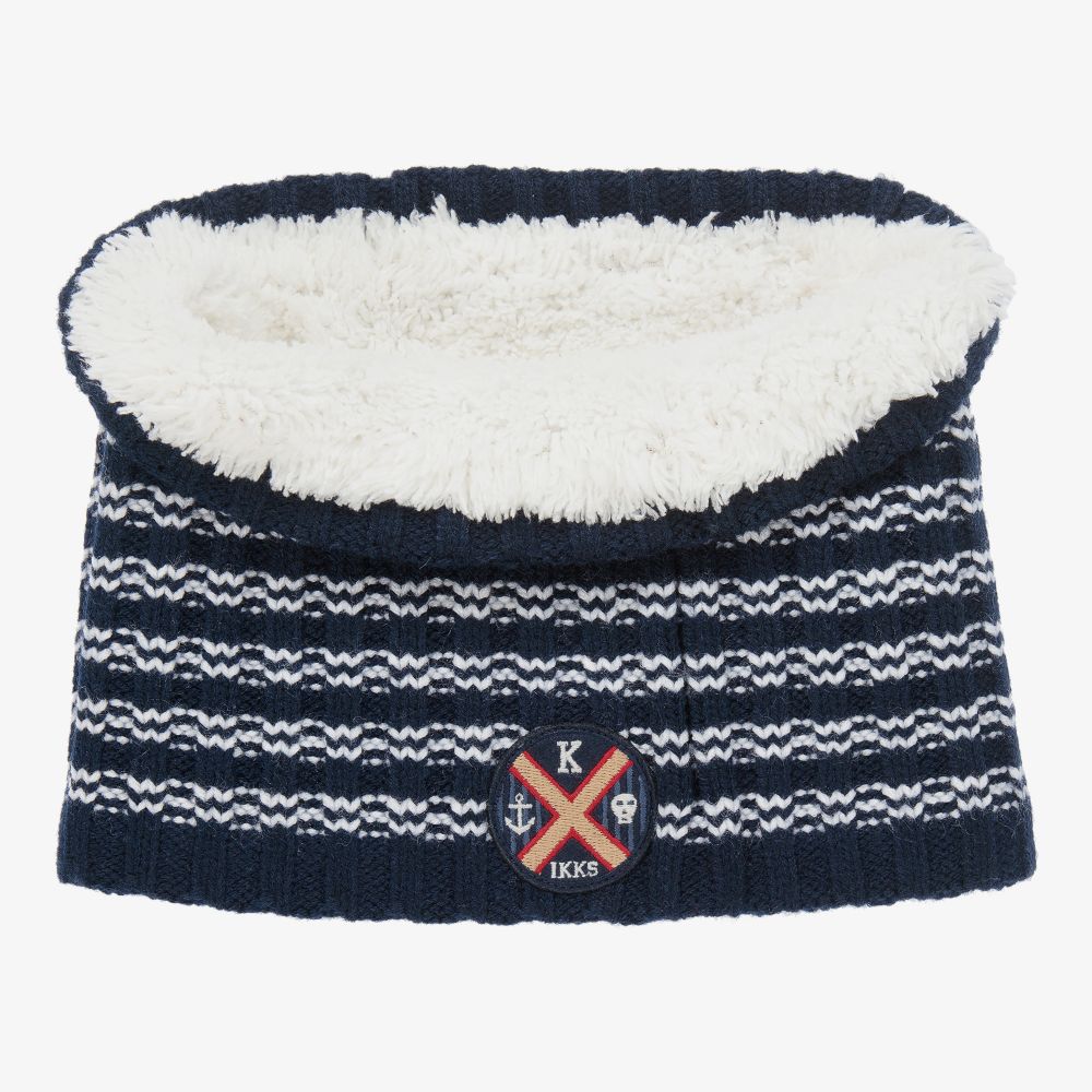 IKKS-Navy Blue Hat & Snood Set | Childrensalon Outlet