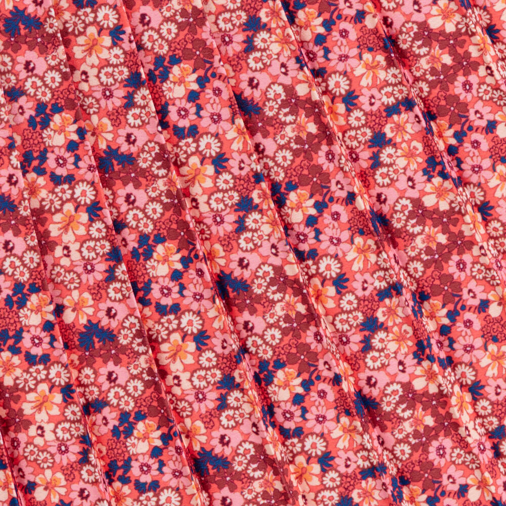 IKKS-Pink Floral Pleated Skirt | Childrensalon Outlet