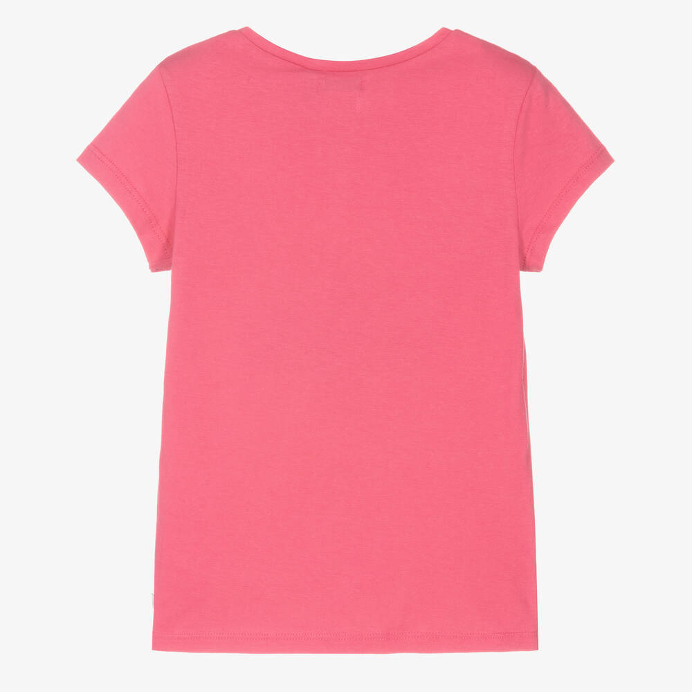IKKS-Pink Side Knot T-Shirt | Childrensalon Outlet