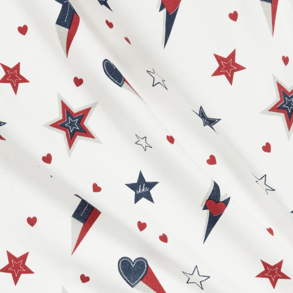 IKKS-White Cotton Lightning T-Shirt | Childrensalon Outlet