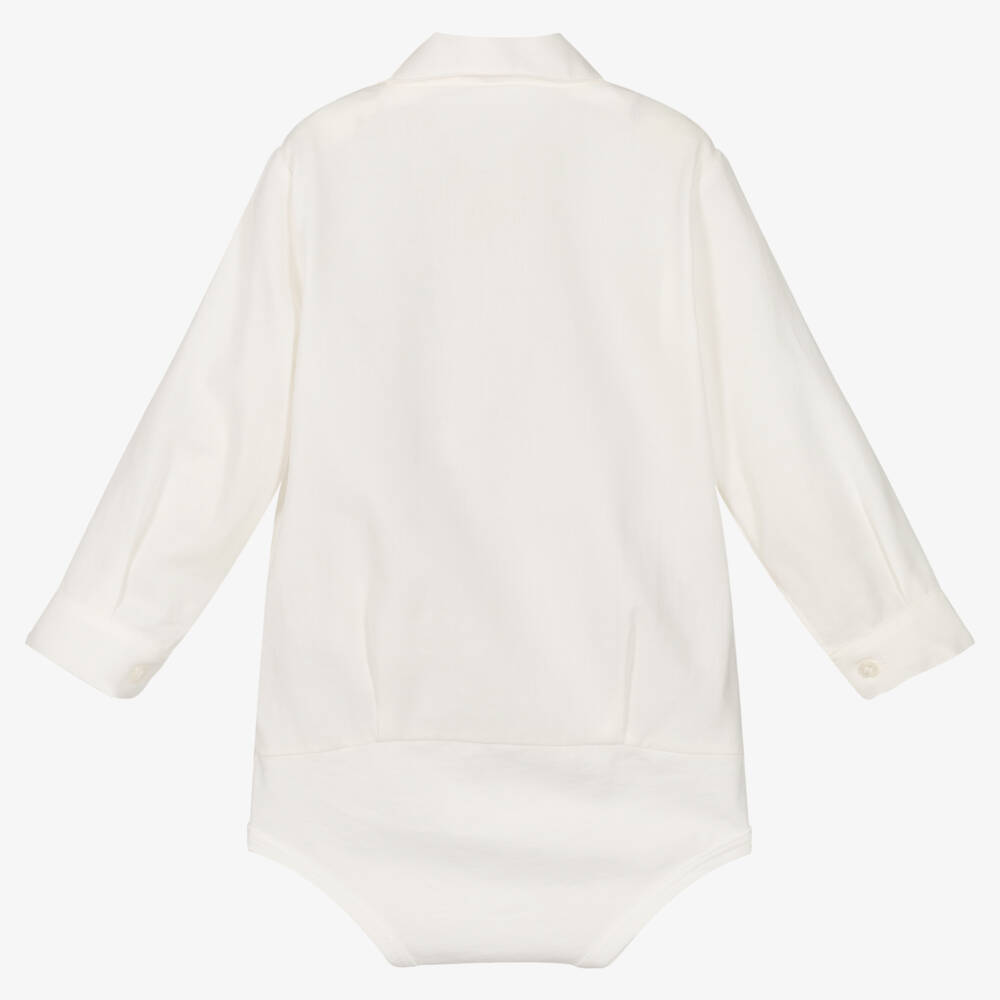 Il Gufo-Белое хлопковое боди для малышей | Childrensalon Outlet