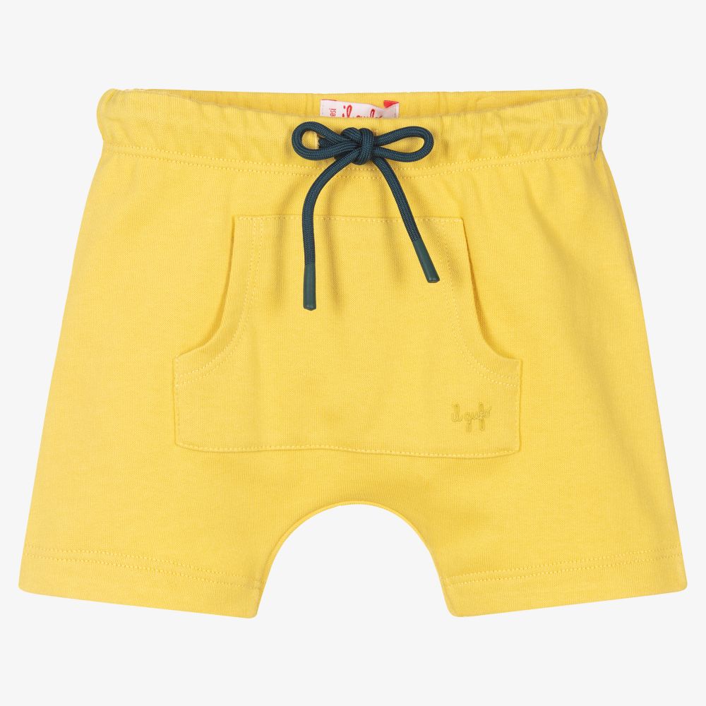 Il Gufo - Baby Boys Yellow Cotton Shorts | Childrensalon