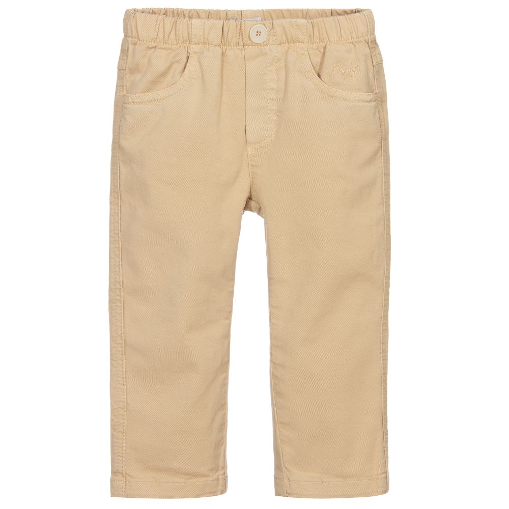 Il Gufo-Beige Cotton Trousers | Childrensalon Outlet