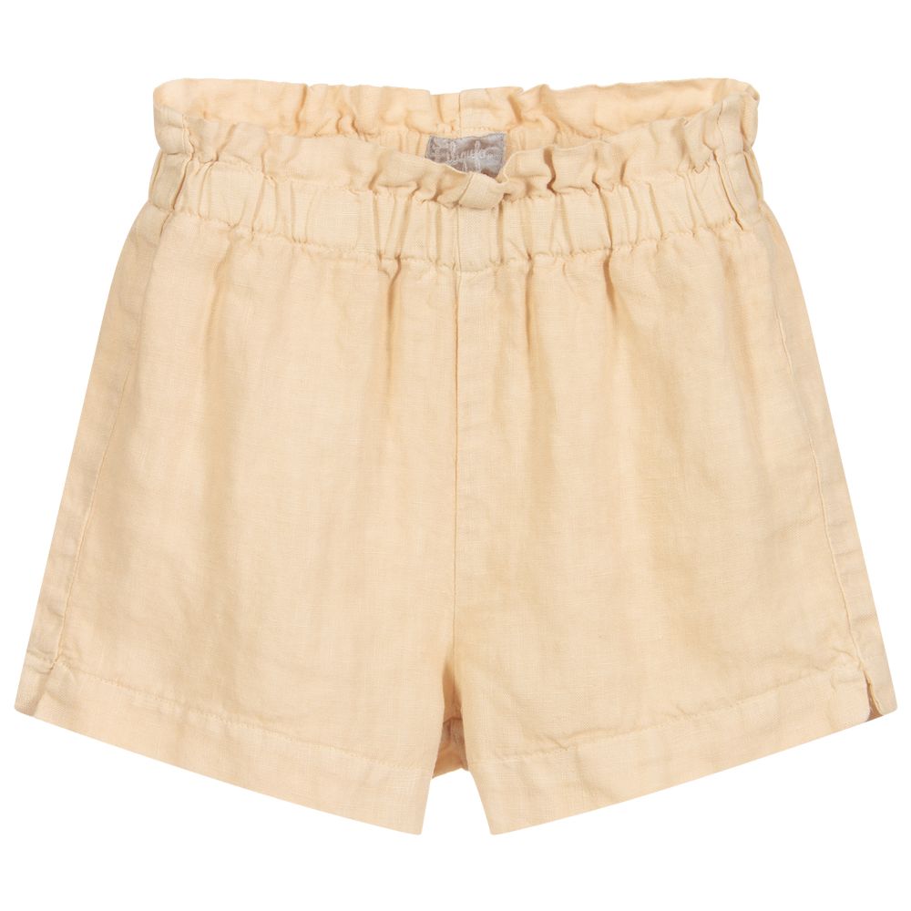 Il Gufo - Beige Linen Shorts | Childrensalon