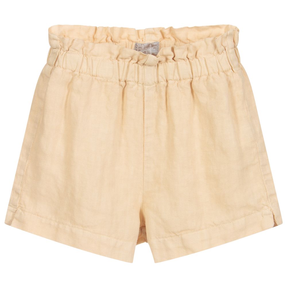 Il Gufo - Short beige en lin | Childrensalon