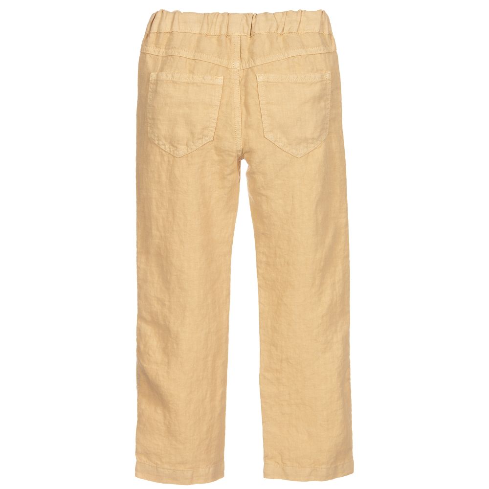 Il Gufo-بنطلون كتان لون بيج للأولاد | Childrensalon Outlet